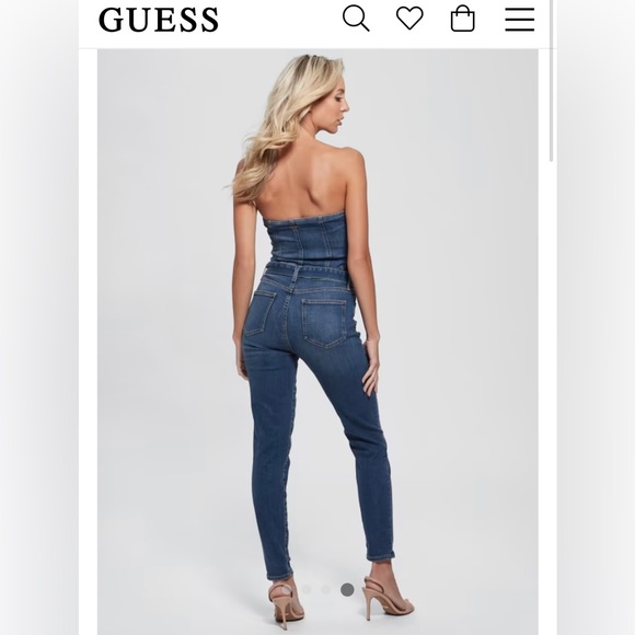 NWT Guess Jean jumpsuit - Picture 3 of 3